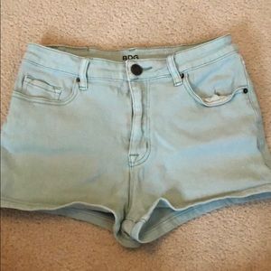 BDG Light Blue Jean Shorts High Rise